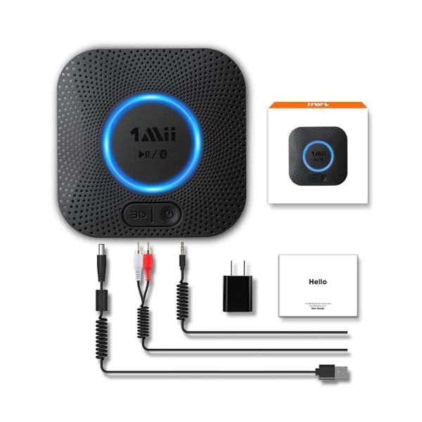 他サイト： 1Mii Bluetooth 5.1レシーバー 3.5mm AUX＋RCA ブルートゥース受信機Hi-Fi 3Dステレオ サウンド aptX Hの商品画像