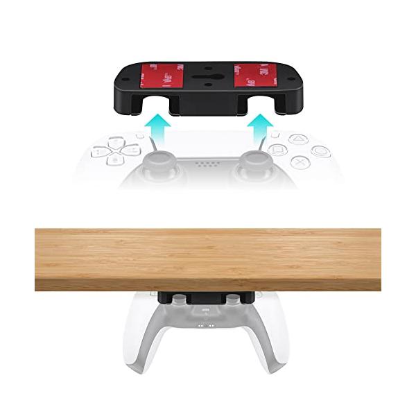 Mcbazel コントローラー収納スタンド PS5/PS4コントローラー用 テーブル掛け収納マウント アンダーデスク テーブルスタンドホルダー