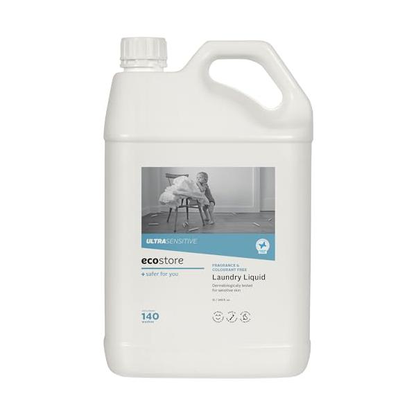 ecostore(エコストア) ランドリーリキッド 無香料 5L 洗濯洗剤 洗剤 液体 無添加 植物由来 大容量 詰め替え