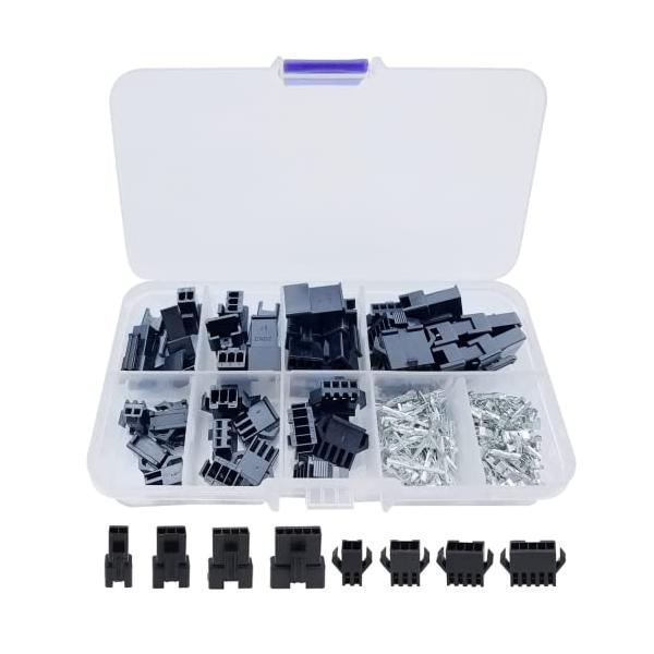 JST-SM ハウジングコネクター 200個セット 2Pin/3Pin/4Pin/5Pin 2.54mmピッチ2 3 4 5ピンJST SMコネ