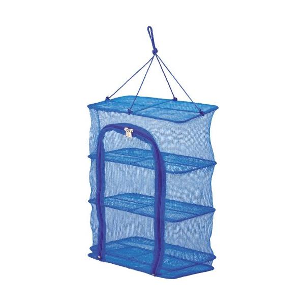 ブルー/30×20cm/H-45・Size:30×20cm・パッケージ個数:1・サイズ(約):使用時/幅300×奥行200×高さ400mm(ヒモ含まず)、収納時/幅300×奥行200×高さ30mm・本体重量(約):370g・材質:アミ/ポリ...