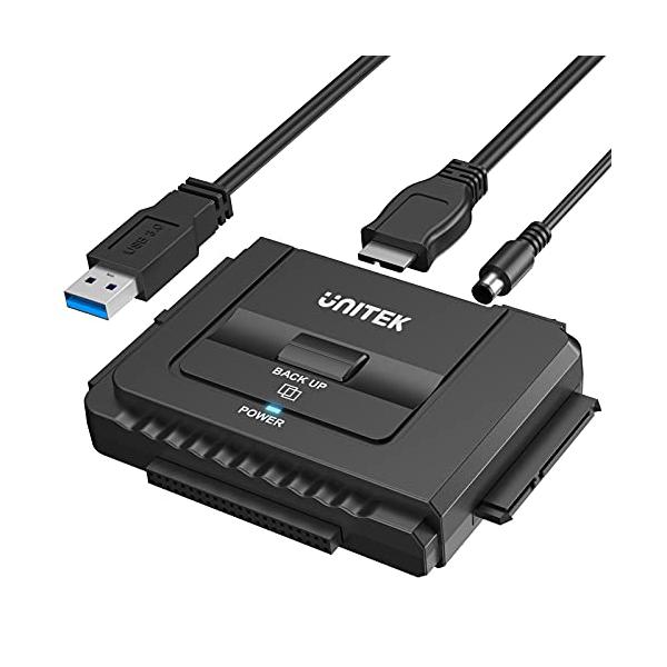 Unitek USB-A IDE SATA 両方対応 USB3.0 ドライブアダプター 2.5/3.5インチHDD SSD 光学ドライブに対応