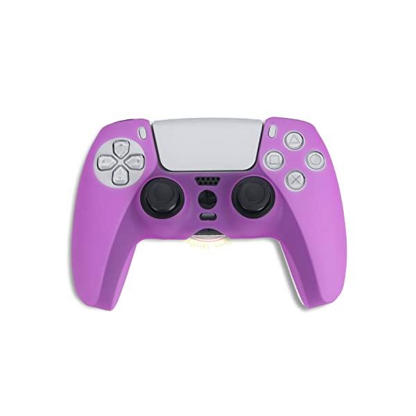 PS5 コントローラー カバー シリコン素材 ソフト スキンケース 保護カバー 耐衝撃 簡単装着