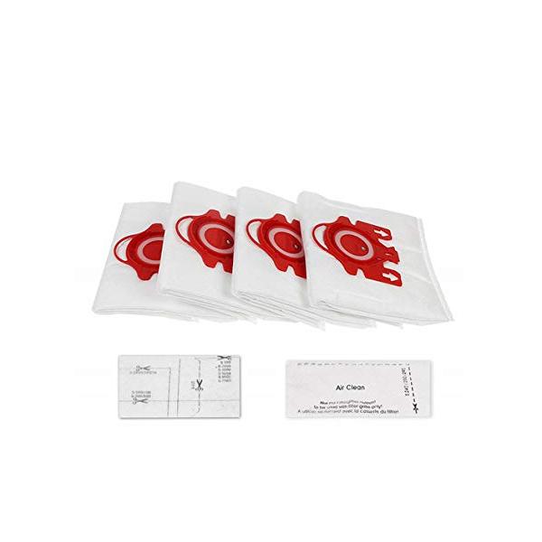 LICHIFIT 掃除機用紙パック Miele 掃除機対応ダストバッグ ミーレ F/J/M用ダストバッグセット 消耗品アクセサリー 用 4バッグ