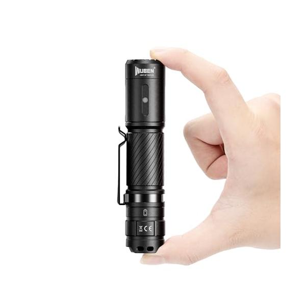 WUBEN(ウーベン) C3 懐中電灯 強力 1200ルーメン ライト 小型 充電式 6つ調光モード IP68防水 最大143時間の実行時間 防