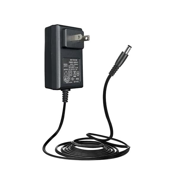[PSE取得品]ANLINK 24V 1A/1000mA 1.8Mロング電源アダプター、AC 100-240VからDC 24V 1A 24Wスイ