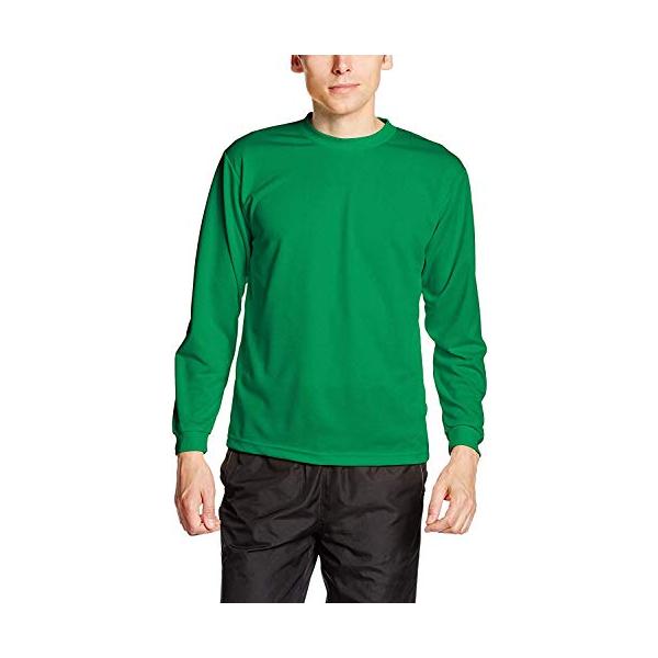 [グリマー] 長袖 4.4オンス ドライ ロングスリーブ Tシャツ [クルーネック] 00304-ALT ボーイズ グリーン 5L (日本サイズ
