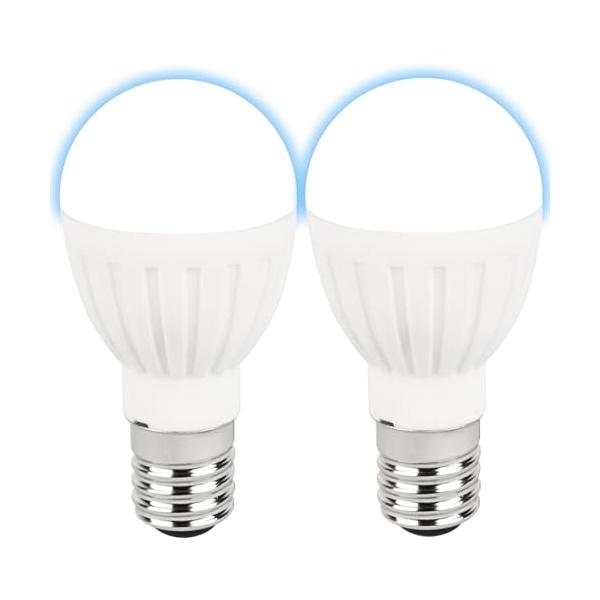 GOHDLAMP E17 人感センサー電球 レーダー探知機 60W相当 明暗センサー付き 自動点灯 階段 玄関 小型電球 (昼白色 2個セット)