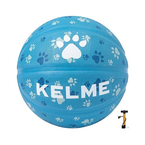 他サイト： KELME バスケットボール5号球 屋内/屋外バスケットボール 大人/青少年 PU素材 耐久性 練習用ボール 検定球(ライトブルー5号球)の商品画像