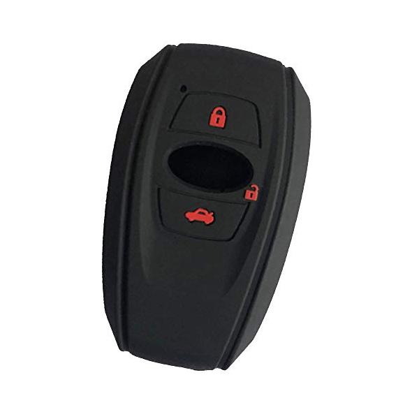 ZIAN スバル 車用 スマートキーカバー シリコン製三つボタン スマートキーケース クロストレック レヴォーグ レガシィ B4 インプレッサ