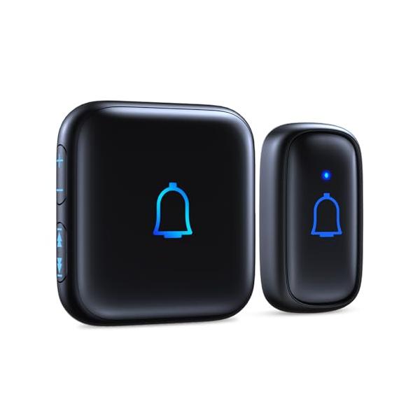 Otoori ワイヤレスチャイム 玄関チャイム IP66防水防塵 送信機電池式 受信機コンセント 115db大音量 300M無線範囲 配線工事不