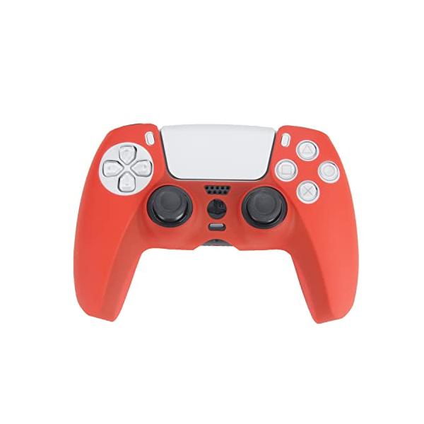 PS5 コントローラー カバー シリコン素材 ソフト スキンケース 保護カバー 耐衝撃 簡単装着