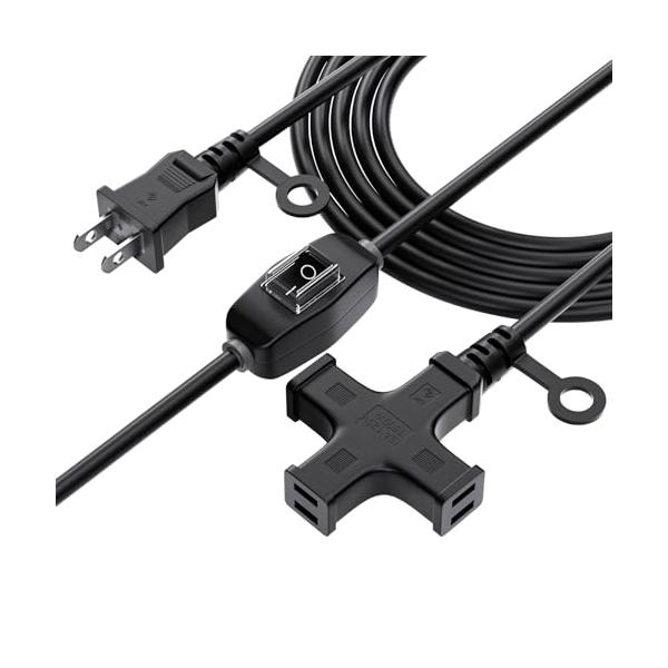 延長コード 8M 3個口 スイッチ付き HITRENDS 屋外 PSE認証 8m 防