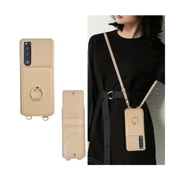 for xperia 10 iv 用 ケース ショルダー 可愛い so-52c ストラップ 薄型 かわいい so52c スマホケース 携帯 背面