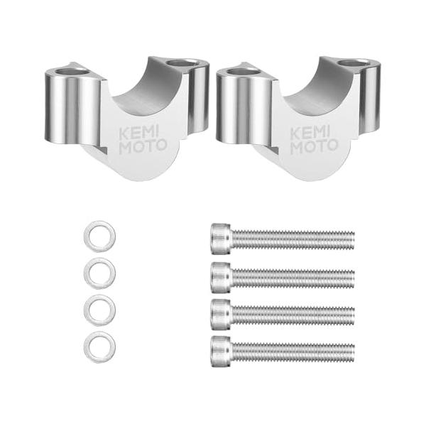 KEMIMOTO ハンドルポスト バイク 20mmアップ 汎用 ハンドルバー