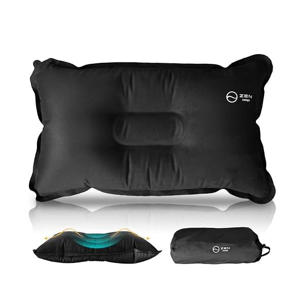 ZEN Camps 枕 まくら インフレータブル ピロー エアピロー エアー枕 キャンプ用 携帯枕 車中泊 コンパクト 軽量