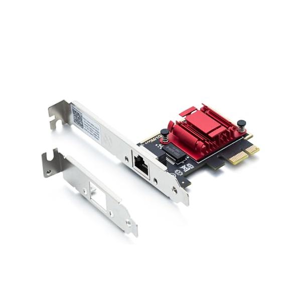 10Gtek 2.5G NIC 100/1000/2500Mbps PCIe ギガビット ネットワークカード LAN カードシングルRJ-45ポ