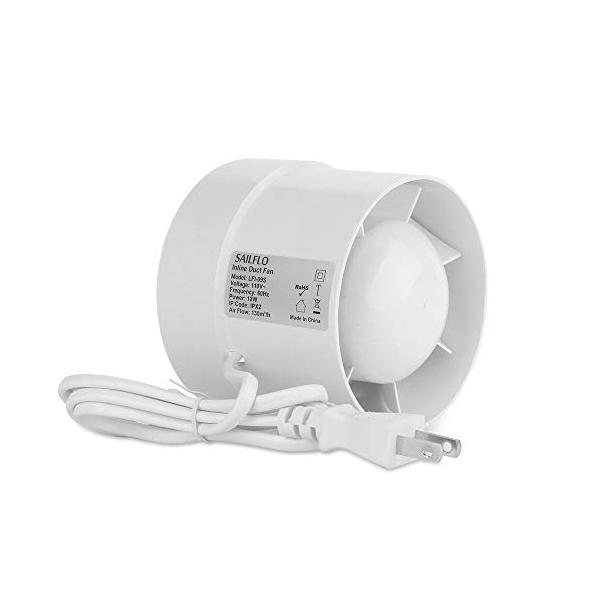 パイプファン 100mm ダクトファン ダクト用 換気扇 排気 100v/110v 静音 ブースターファン 壁面・天井面取付兼用形 屋根裏 小型