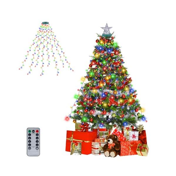 Dalugo LED イルミネーションライト クリスマス イルミネーション 屋外 防水 ストリングライト リモコン付き クリスマスツリー飾り ラ