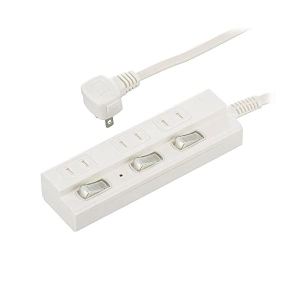 3個口/雷ガード付きホワイト/3個口1m/HS-TPK31W-22・Size:3個口1m・パッケージ個数:1・ 特 長 　◆精密機器を雷から守る雷ガードつき電源タップ　◆雷軽減素子内蔵で落雷時のダメージを軽減　◆LEDランプつき個別スイッチ...