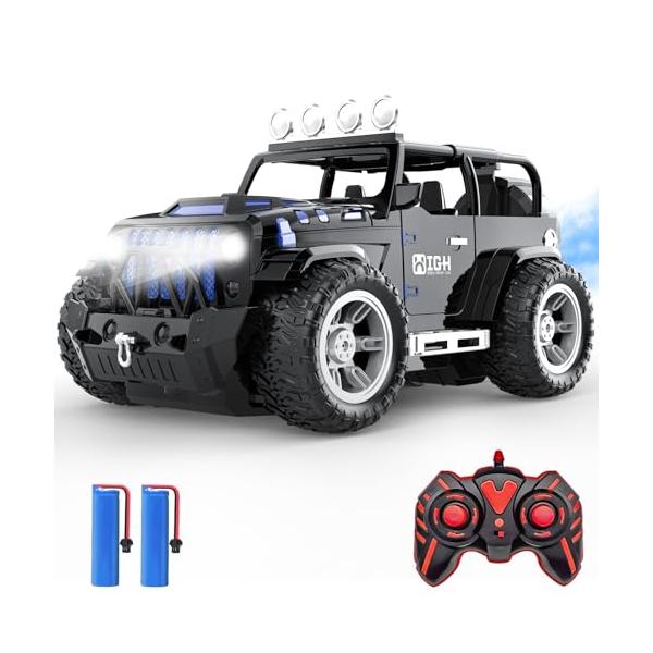 9166-9・Style:9166-9・スプレー機能搭載、本物の車を再現！このラジコンカーは霧を吹き出す機能を搭載し、車の排気ガスを模倣します。まるで走行中の本物の車みたい、環境に優しい方法で子供たちがより本格的な運転体験を楽しむことができ...