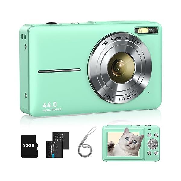 高画質デジカメ 4400万画素 軽量 コンパクト 4K動画撮影！手ブレ補正 Amazon | CAMKORY デジタルカメラ デジカメ 4400万画素 1080P