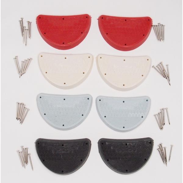 かかとゴム…2枚（1足分）釘…12本（1足分）草履のかかとは消耗品草履屋さんで交換して貰えますが、いちいち持っていくのもめんどくさい…DIYで交換してみませんかペンチ/ニッパー・金槌と、この交換キットがあれば、簡単に交換可能です