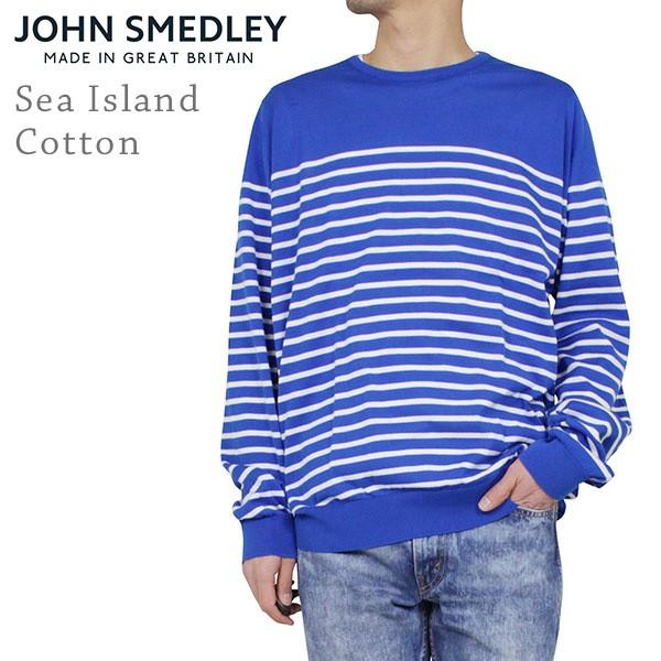 John Smedley ジョンスメドレー Regatta シーアイランドコットン メンズ ボーダーニット Lapis Blue ビッグサイズ 大きい ブルー ホワイト セーター 送料無料 Js Rgtt Bl Miami Records 通販 Yahoo ショッピング