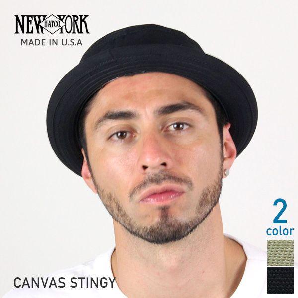 NEW YORK HAT ニューヨークハット Canvas Stingy ポークパイ NEW YORK HAT ニューヨークハット Canvas Stingy ポークパイ