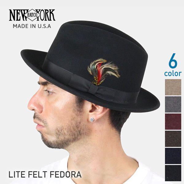 NEW YORK HAT ニューヨークハット Lite Felt Fedora フェドラ NEW YORK HAT ニューヨークハット Lite Felt Fedora フェドラ