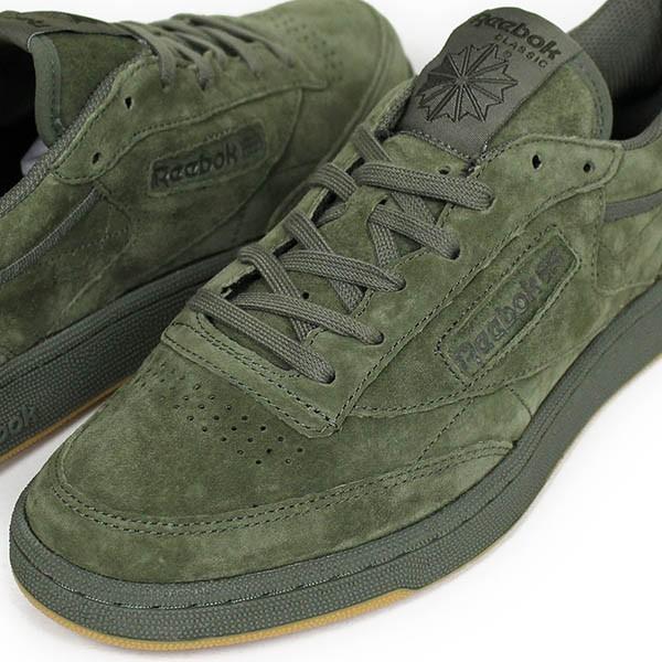 reebok club c olive