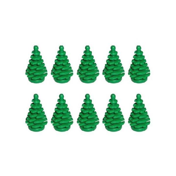 【並行輸入】LEGO NEW 10 pcs GREEN PINE TREE SMALL 2x2x4 Plant Christmas City Town Building Forest Greenery Foliage Train Pack set
