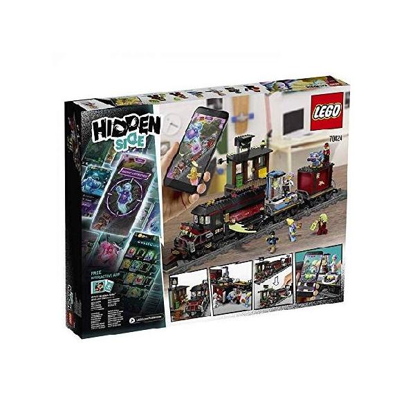 並行輸入 LEGO Hidden Side Ghost Train Express 70424 Building Kit, Train Toy for 8+ Year Old Boys and Girls, Interactive Augmented Reality Playset, New