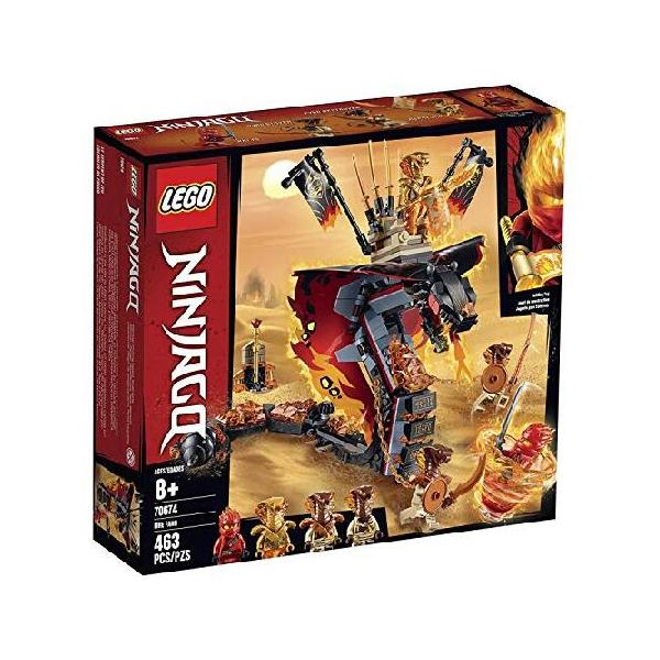 並行輸入 LEGO NINJAGO Fire Fang 70674 Snake Action Toy Building Set with Stud Shooters and Ninja Minifigures Characters, Perfect for Group Play (463 P