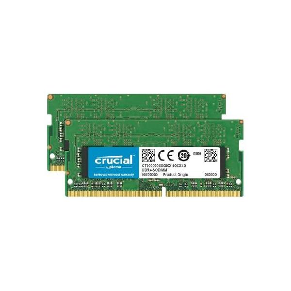 並行輸入 Crucial ノートPC用増設メモリ 32GB(16GBx2枚) DDR4