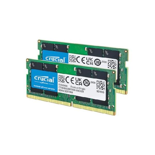 並行輸入 Crucial ノートPC用増設メモリ 32GB(16GBx2枚) DDR4 3200MT/s