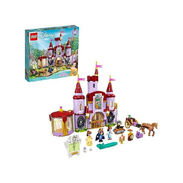 並行輸入 LEGO Disney Belle and The Beast’s Castle Building Toy 43196 Pretend Play Building Kit from The Beauty and The Beast Movie with Horse Toy, Di