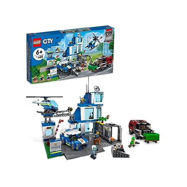 【並行輸入】LEGO City Police Station 60316 Building Kit for Kids Aged 6 and up (668 Pieces)