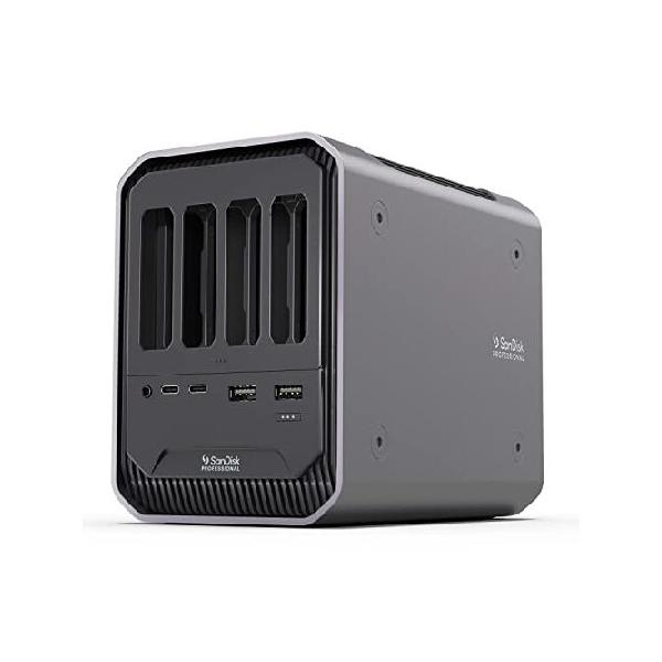 外付けハードディスク・ドライブ SanDisk Professional PRO-DOCK 4 並行輸入 SanDisk Professional - PRO-Dock 4; 4ベイリーダー