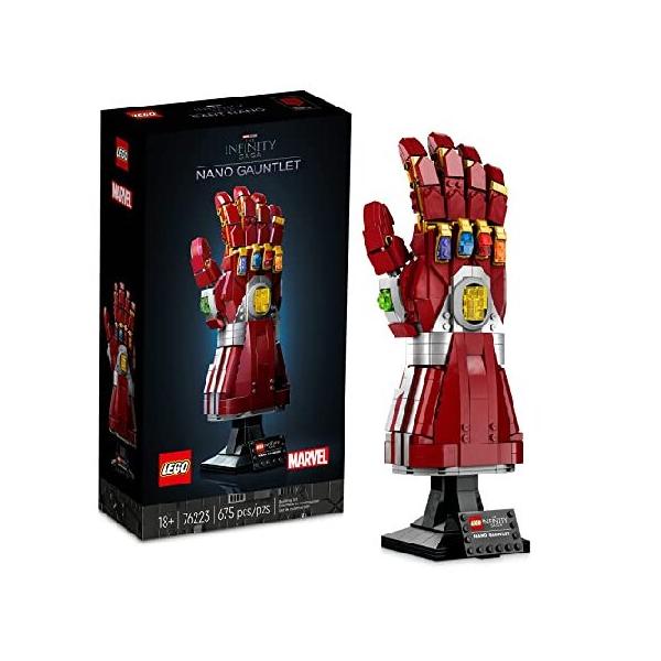並行輸入 LEGO Marvel Nano Gauntlet, Iron Man Model with Infinity Stones, 76223 Avengers: Endgame Film Set, Collectable Memorabilia, Gift Idea for Adul