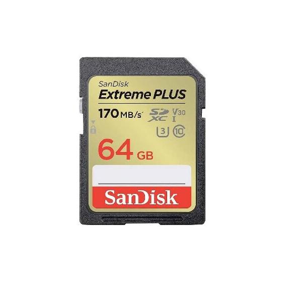 並行輸入 SANDISK - カード エクストリームプラス 64GB SDHC メモリー
