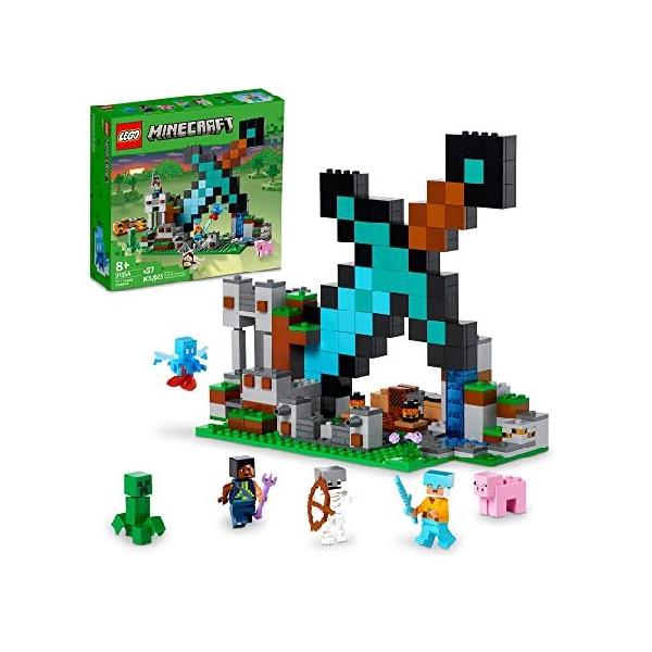 並行輸入 LEGO Minecraft The Sword Outpost 21244 Building Toys - Featuring Creeper, Warrior, Pig, and Skeleton Figures, Game Inspired Toy for Fun Adven