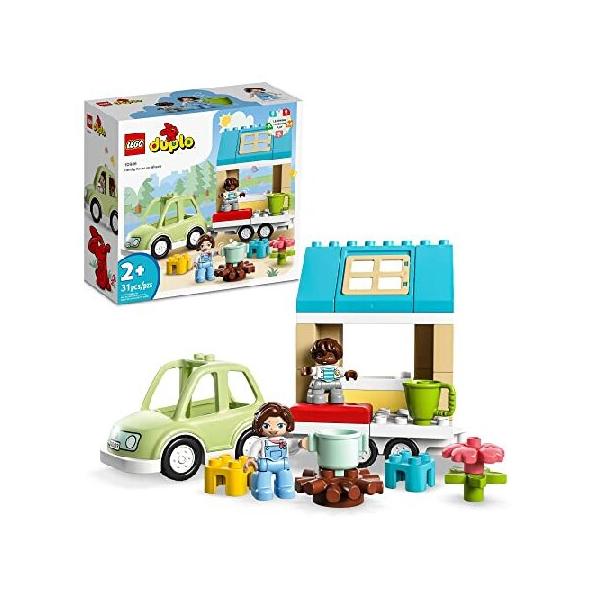 【並行輸入】LEGO DUPLO Family House on Wheels 10986, Toy Car for Toddlers 2 Plus Years Old Boys and Girls, Preschool Learning Toys, Large Bricks Campi