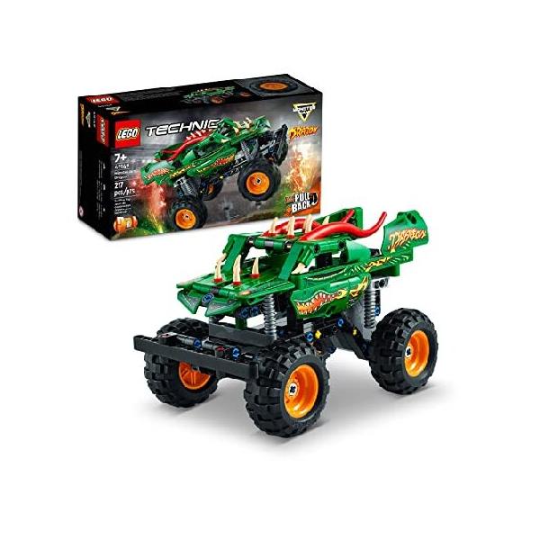 並行輸入 LEGO Technic Monster Jam Dragon Monster Truck Toy for Boys and Girls, 2in1 Racing Pull Back Car Toys for Off Road Stunts, Kids Birthday Gift