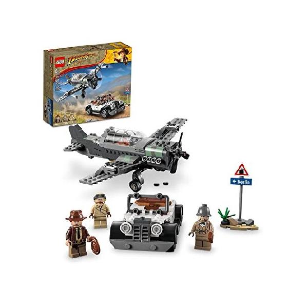 並行輸入 LEGO Indiana Jones and the Last Crusade Fighter Plane Chase 77012 Building Set, Featuring a Buildable Car Airplane Toy, 3 Minifigures Includi