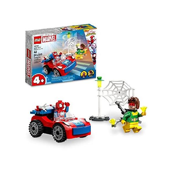 【並行輸入】LEGO Marvel Spider-Man's Car and Doc Ock - Kids Pretend Play Set with Glow in The Dark Pieces for Boys ＆ Girls, Ages 4+ - Gifts for Birth