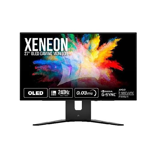 ロ*ン様 CORSAIR XENEON 27QHD240 ゲーミングモニター Corsair、有機ELパネル採用の27型ゲーミングモニター「XENEON 27QHD240