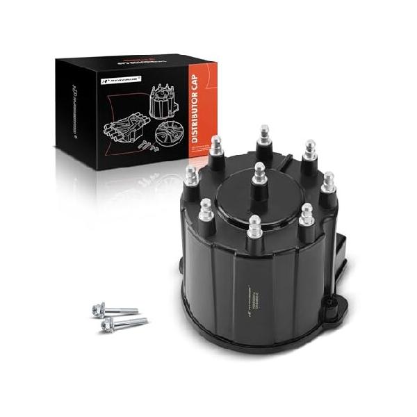 並行輸入 A-Premium Ignition Distributor Cap Compatible with GMC, Chevy ＆ Cadillac Vehicles - V8 Engine - C/K Pickup, Express, Suburban 1500 2500 3500