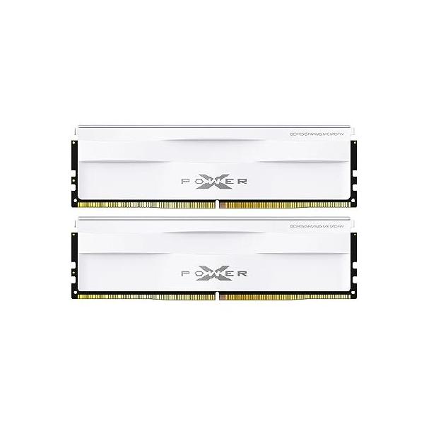 シリコンパワー DDR5-6000MHz 64GB (32GB×2) White Silicon Power シリコンパワー DDR5 64GB(32GB×2) デスクトップ