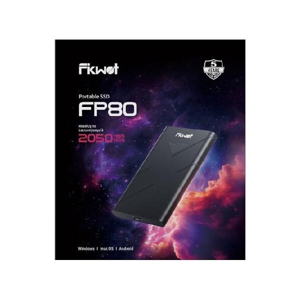 並行輸入 Fikwot FP80 2TB 外付け SSD ポータブル USB3.2 Gen2x2 最大